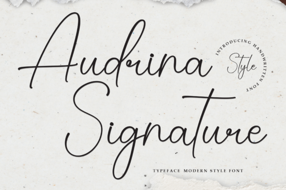 Audrina Signature: The Elegant Typeface for Handmade Brands