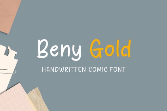 Beny Gold: A Handwritten Typeface for Modern Web Design