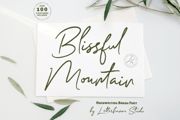 Blissful Mountain: A Serene Script Font for Editorial Design