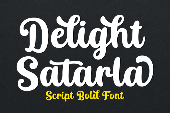 Delight Satarla: A Script Font for Elegant Branding