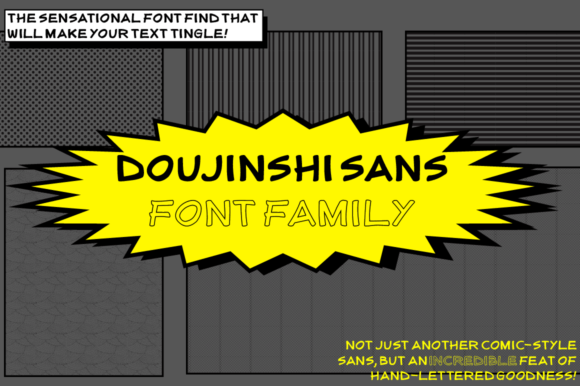 Doujinshi Sans: A Handwritten Typeface for Editorial Design