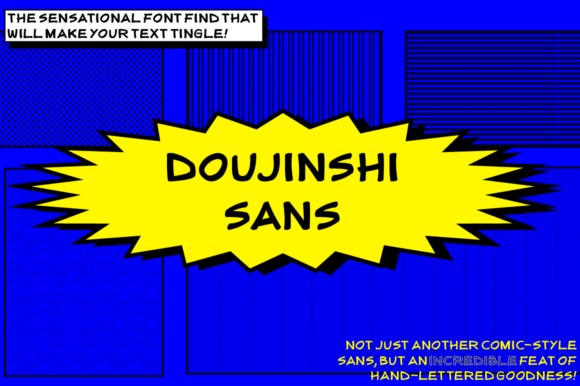 Doujinshi Sans - Italic: A Handwritten Typeface for Bold Brands
