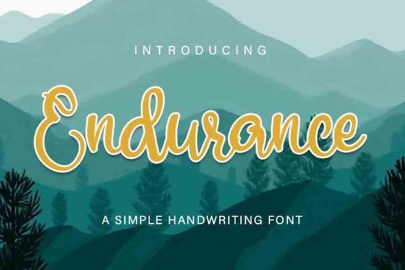 Endurance: A Handwritten Typeface for Elegant Editorial Design