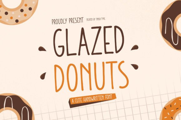 Glazed Donuts: A Sweet Handwritten Font for Branding