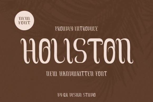 Holiston: A Handwritten Font for Elegant Editorial Design