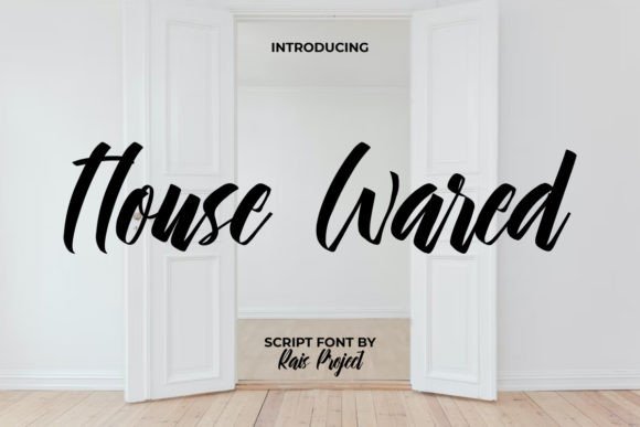 House Wared Font: A Script Typeface for Polished Branding