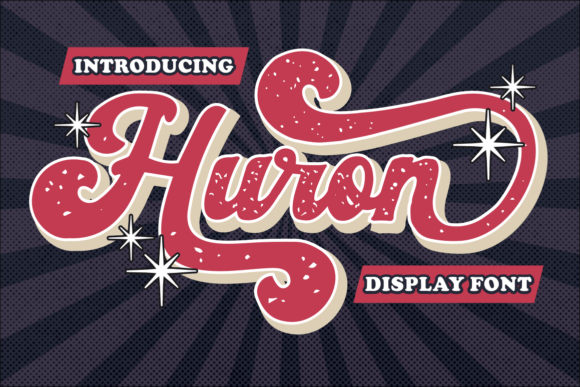 Huron: The Retro Display Font for Authentic Branding