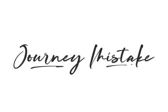 Journey Mistake: A Handwritten Font for Makers