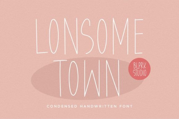 Lonesome Town: The Handwritten Font for Scroll-Stopping Marketing