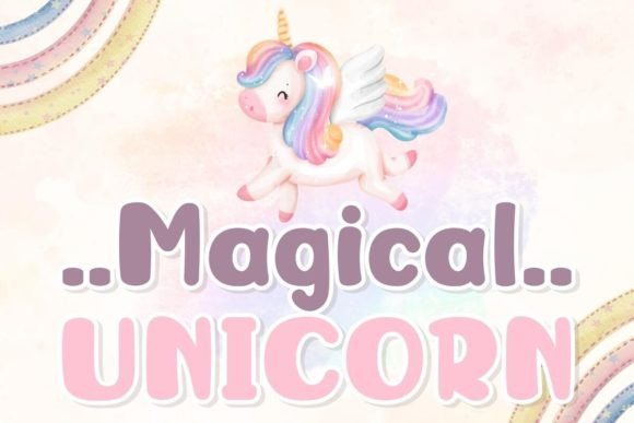 Magical Unicorn Font: A Whimsical Typeface for Editorial Design