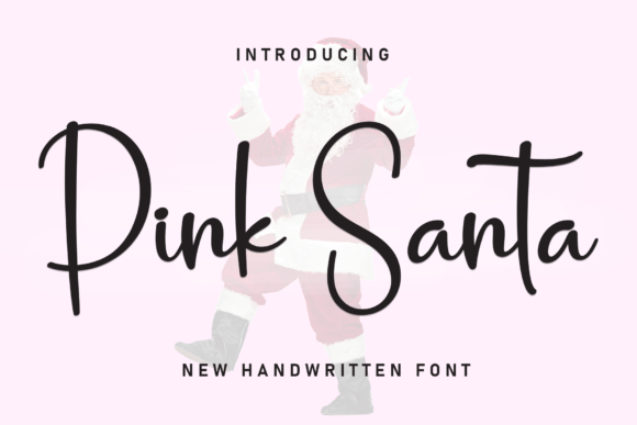 Pink Santa: A Joyful Display Font for Editorial Design