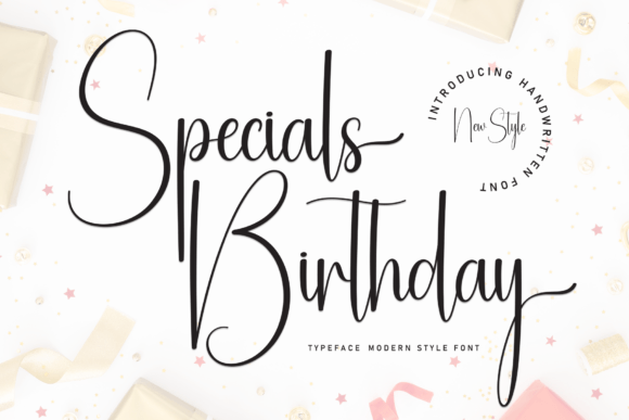 Specials Birthday: A Timeless Handwritten Font for Editorial Design