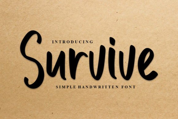 Survive: A Handwritten Font for Modern Web Design