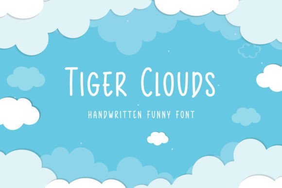 Tiger Clouds: A Playful Handwritten Font for Editorial Design